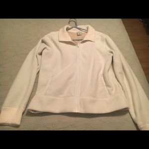 Old Navy white fleece jacket